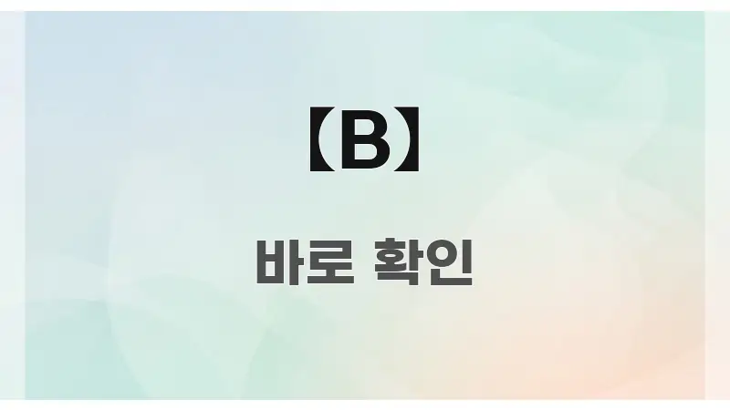 【B】 스마트하게 정리된 포스트 대표 비주얼 이미지