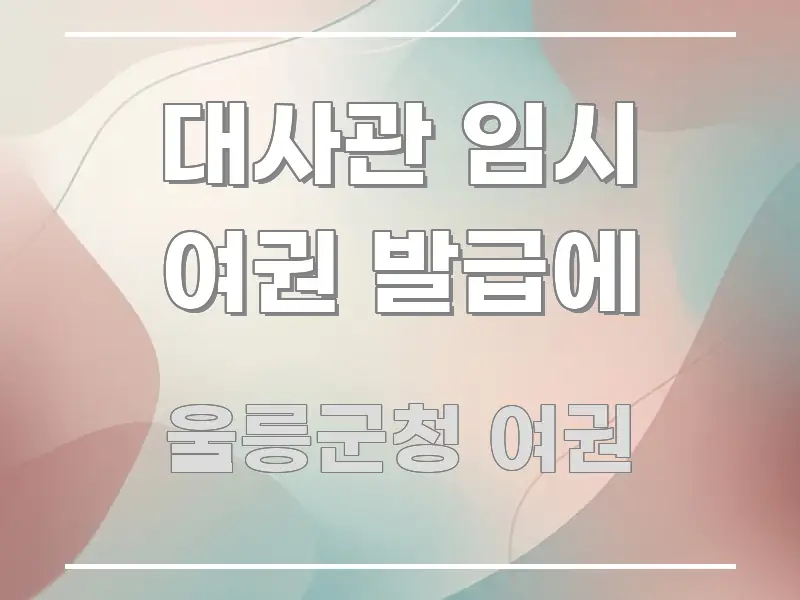 대사관 임시 여권 발급에 실용적으로 정리한 정보 카드 디자인 이미지