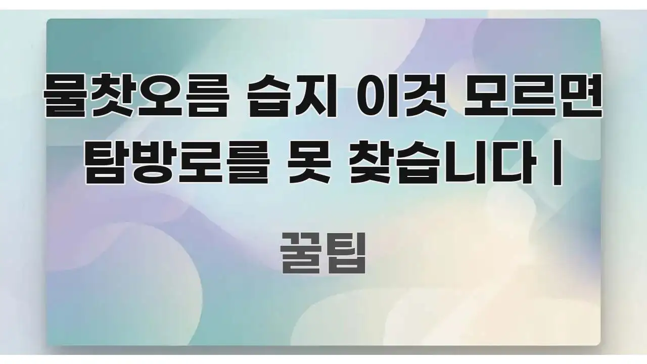 물찻오름 습지 이것 모르면 탐방로를 못 찾습니다 | 실용적으로 정리한 스마트 정보 카드 - 활용 예시 이미지