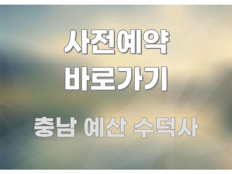 사전예약 바로가기 주요 흐름을 설명한 텍스트 기반 블로그 이미지 - 참고용 이미지