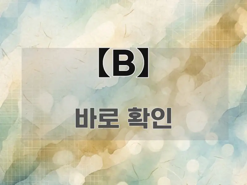 【B】 핵심 내용을 정리한 핵심 정리 썸네일 이미지 - 가독성을 높이는 이미지