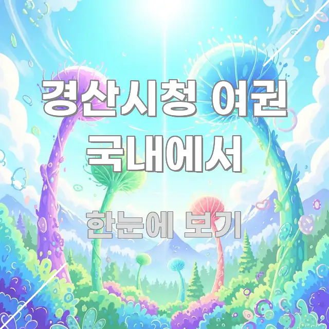 경산시청 여권 국내에서 한 번에 이해되는 텍스트형 카드뉴스 표지 이미지