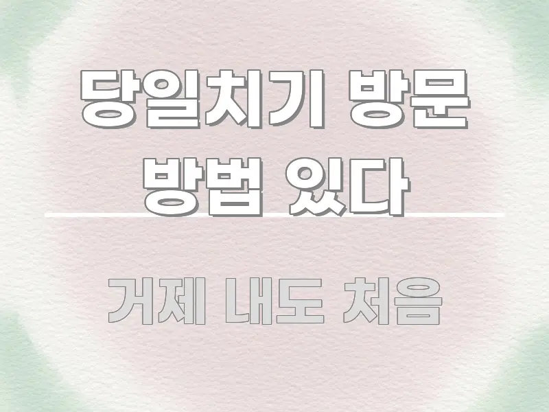 당일치기 방문 방법 있다 핵심 키워드 중심의 글 소개 썸네일 이미지