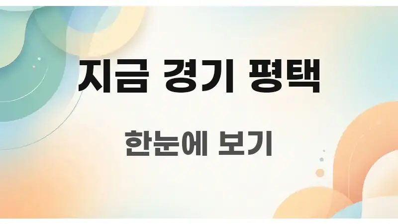 지금 경기 평택 명확하게 정리된 타이포그래피 블로그 표지 - 참고용 이미지