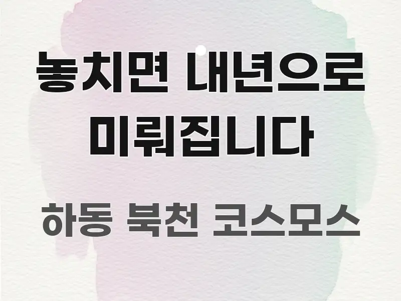 놓치면 내년으로 미뤄집니다 꼭 알아야 할 정보를 담은 텍스트 포스터 이미지 - 글 흐름을 돕는 시각 자료