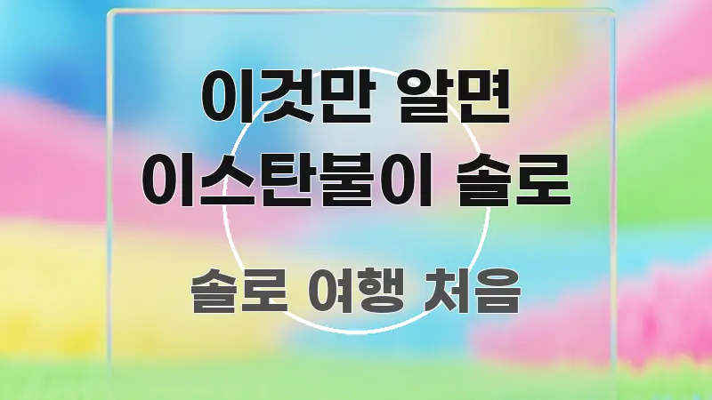 이것만 알면 이스탄불이 솔로 쉽게 따라할 수 있는 미니멀 블로그 썸네일 - 참고용 이미지