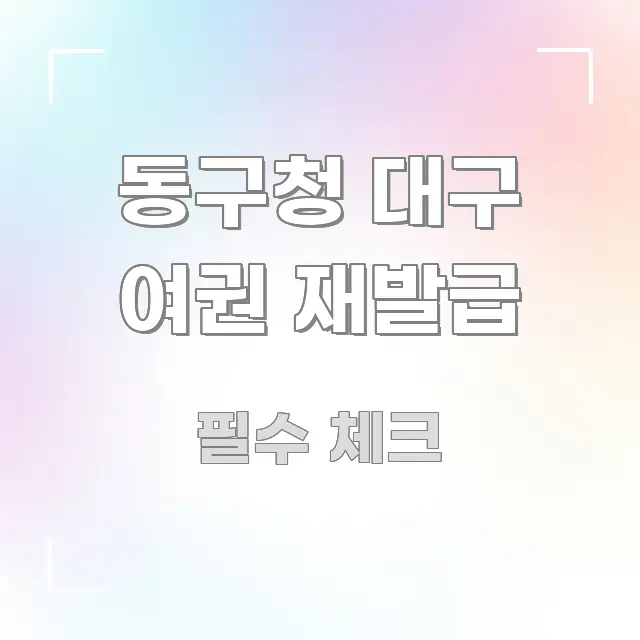 동구청 대구 여권 재발급 검증된 정보로 구성된 텍스트 중심 디자인 표지 - 가독성을 높이는 이미지