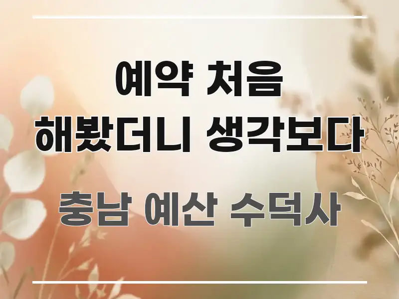 예약 처음 해봤더니 생각보다 핵심 요약 예약 처음 해봤더니 생각보다 가독성 높게 정리한 읽기 좋은 정보 카드 - 글 흐름을 돕는 시각 자료