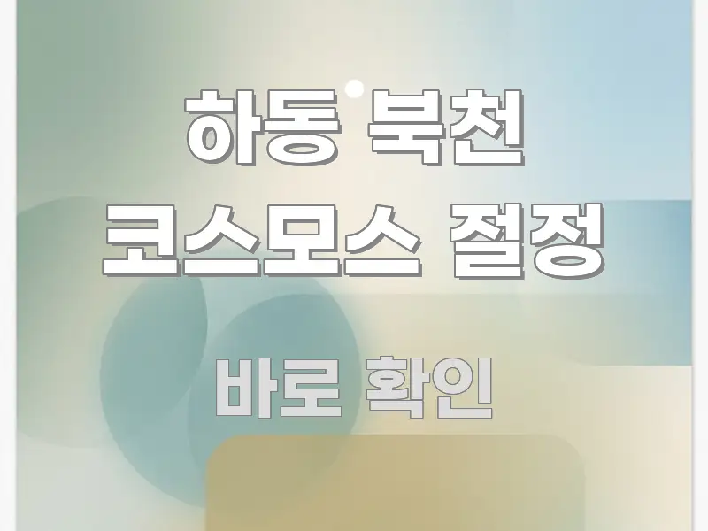 하동 북천 코스모스 절정 한눈에 들어오는 핵심 정보 비주얼 - 독자 이해를 위한 이미지