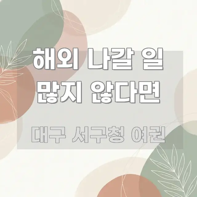 해외 나갈 일 많지 않다면 실생활에 도움되는 정보 정리 카드 이미지 - 가독성을 높이는 이미지