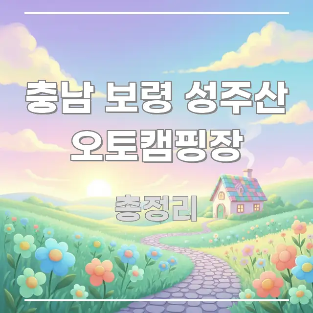 충남 보령 성주산 오토캠핑장 검증된 정보로 구성된 정보 정리 카드 이미지 - 독자 이해를 위한 이미지