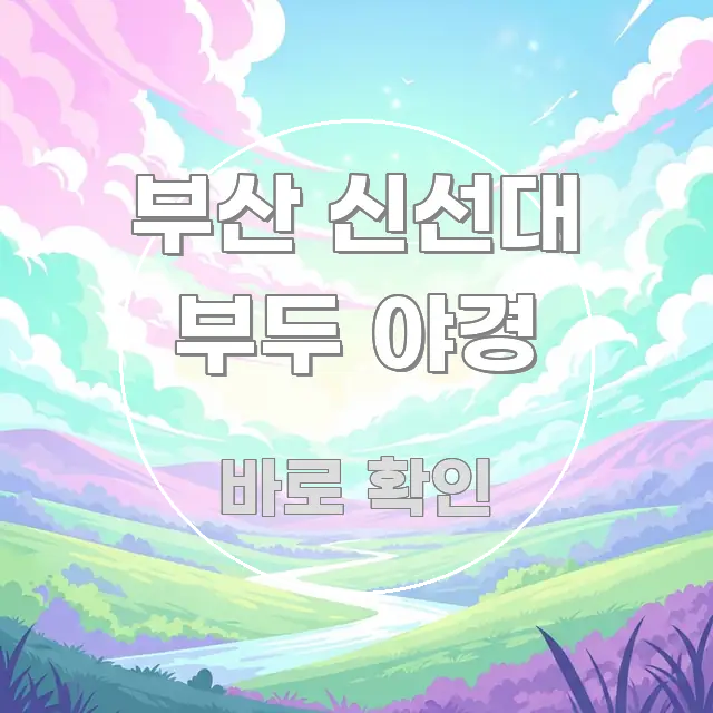 부산 신선대 부두 야경 바로 활용 가능한 스마트 정보 카드 - 본문 내용과 연관된 이미지