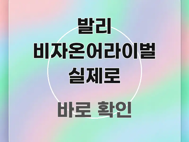 발리 비자온어라이벌 실제로 요점만 뽑아낸 스마트 정보 카드 - 내용 요약을 위한 이미지