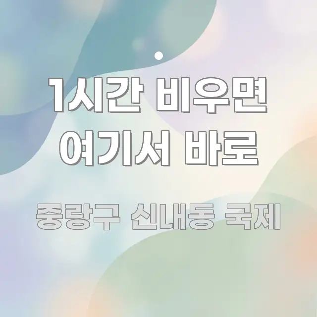 1시간 비우면 여기서 바로 효율적으로 구성된 텍스트 기반 블로그 이미지 - 내용 요약을 위한 이미지