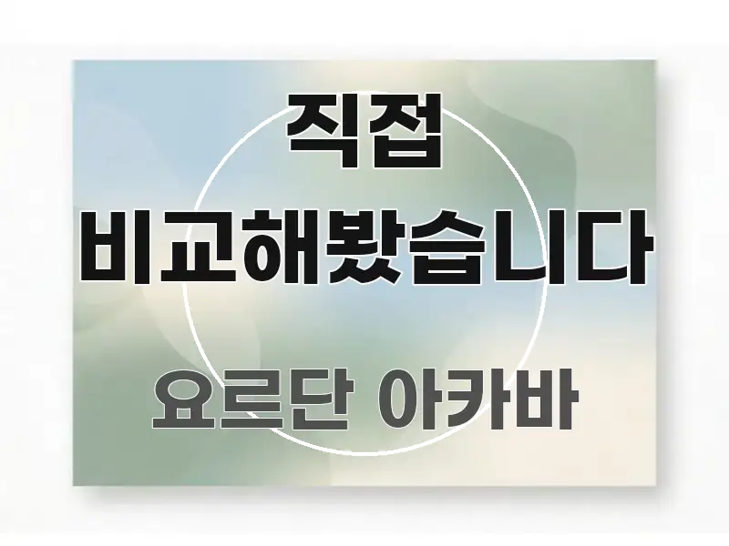 직접 비교해봤습니다 꼼꼼하게 정리된 텍스트형 카드뉴스 표지 이미지 - 참고용 이미지
