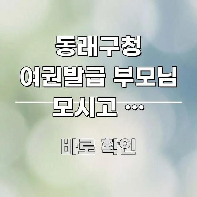 동래구청 여권발급 부모님 모시고 첫 해외여행 | 여권 심플하고 명확하게 정리한 블로그 대표 이미지 - 가독성을 높이는 이미지