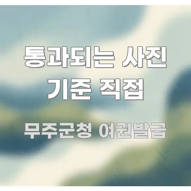 통과되는 사진 기준 직접 주요 포인트를 요약한 블로그 포스트 커버 이미지 - 가독성을 높이는 이미지