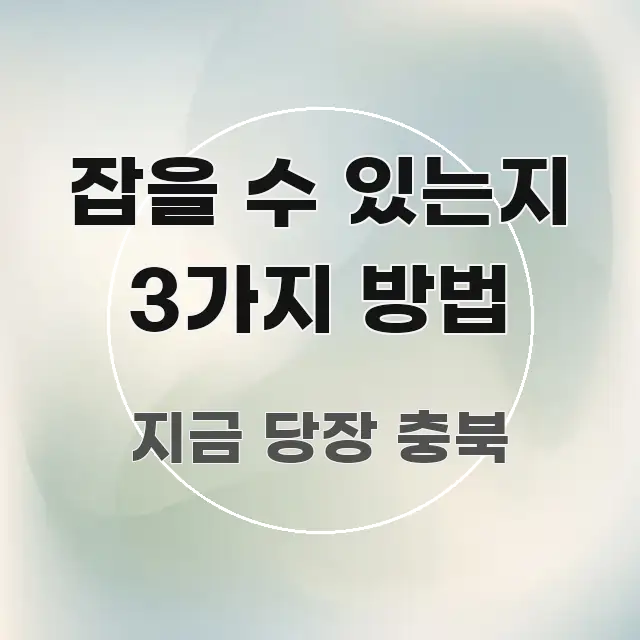 잡을 수 있는지 3가지 방법 직관적으로 이해되는 심플 타이포그래피 표지 - 본문 내용과 연관된 이미지