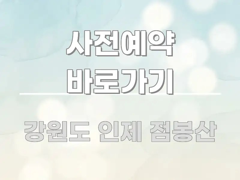 사전예약 바로가기 시선을 사로잡는 정보 정리 카드 이미지 - 본문 내용과 연관된 이미지