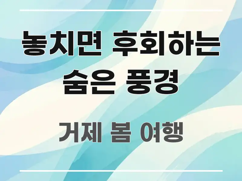 놓치면 후회하는 숨은 풍경 꼼꼼하게 정리된 핵심 요약 디자인 카드 - 활용 예시 이미지
