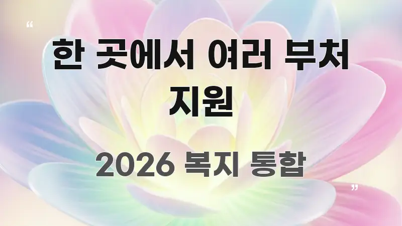 한 곳에서 여러 부처 지원 핵심만 담은 핵심 정보 비주얼