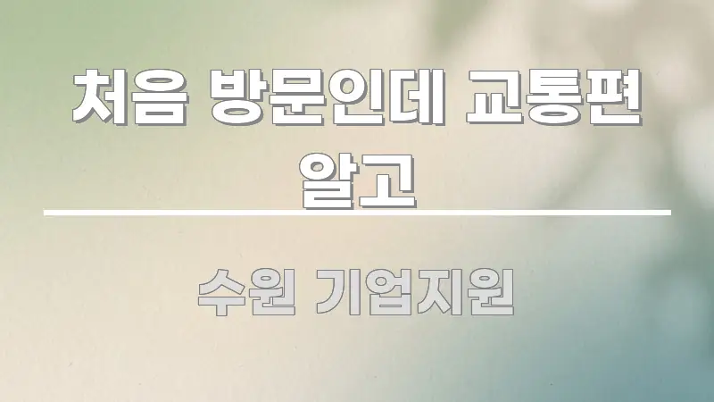 처음 방문인데 교통편 알고 흥미롭게 구성한 핵심 키워드 시각화 이미지