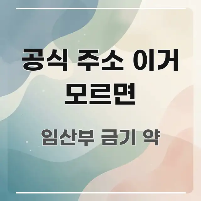 공식 주소 이거 모르면 이해하기 쉬운 글 소개 썸네일 이미지 - 참고용 이미지