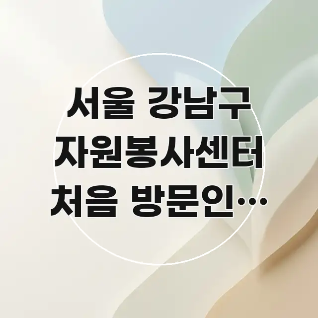 서울 강남구 자원봉사센터 처음 방문인데 교통편 알고 핵심 개념을 담은 블로그 섹션 구분 이미지 - 내용 요약을 위한 이미지