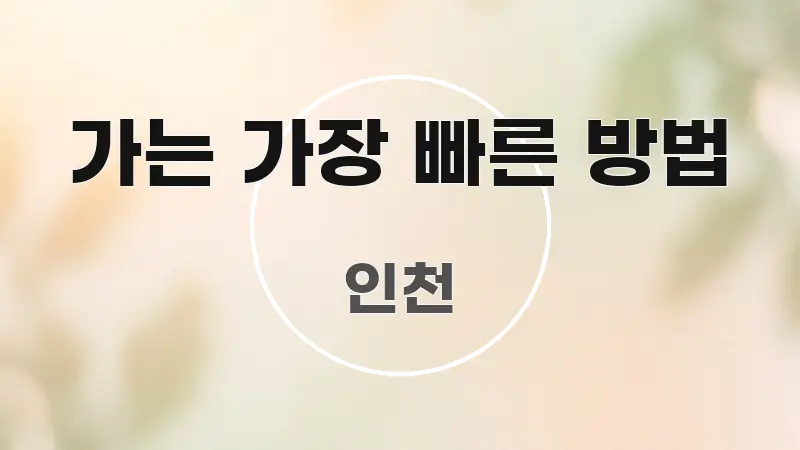 가는 가장 빠른 방법 명확하게 정리된 읽기 좋은 정보 카드