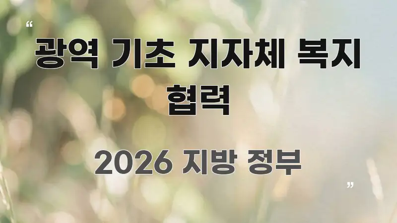 광역 기초 지자체 복지 협력 전문적으로 분석한 정보 요약 인포그래픽 이미지 - 가독성을 높이는 이미지