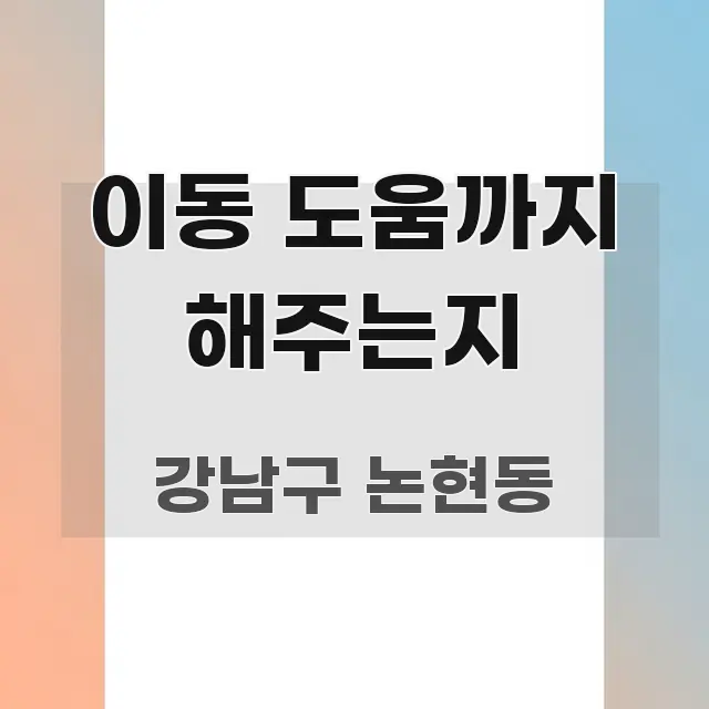 이동 도움까지 해주는지 꼼꼼하게 정리된 텍스트 중심 디자인 표지 - 내용 요약을 위한 이미지