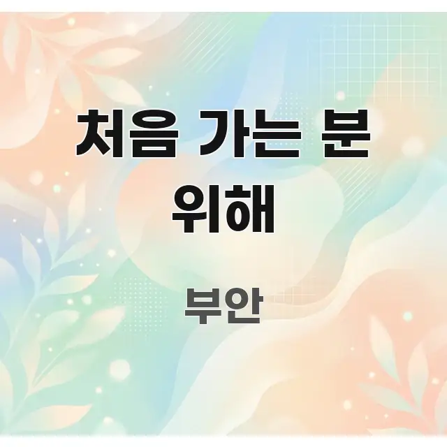 처음 가는 분 위해 시선을 사로잡는 가독성 높은 정보 이미지