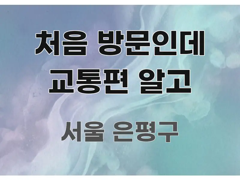 처음 방문인데 교통편 알고 꼭 알아야 할 정보를 담은 가독성 높은 정보 이미지 - 참고용 이미지