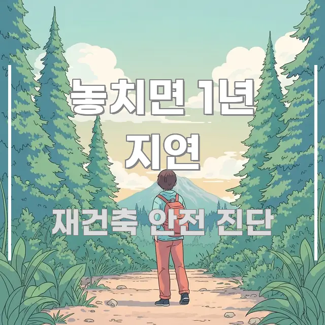 놓치면 1년 지연 주요 포인트를 요약한 블로그 대표 이미지 - 본문 내용과 연관된 이미지