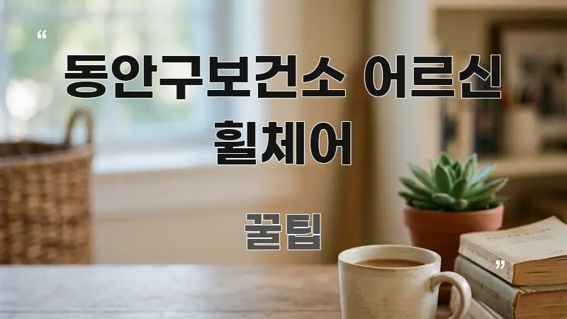 동안구보건소 어르신 휠체어 실용적으로 정리한 핵심 요약 디자인 카드 - 본문 내용과 연관된 이미지
