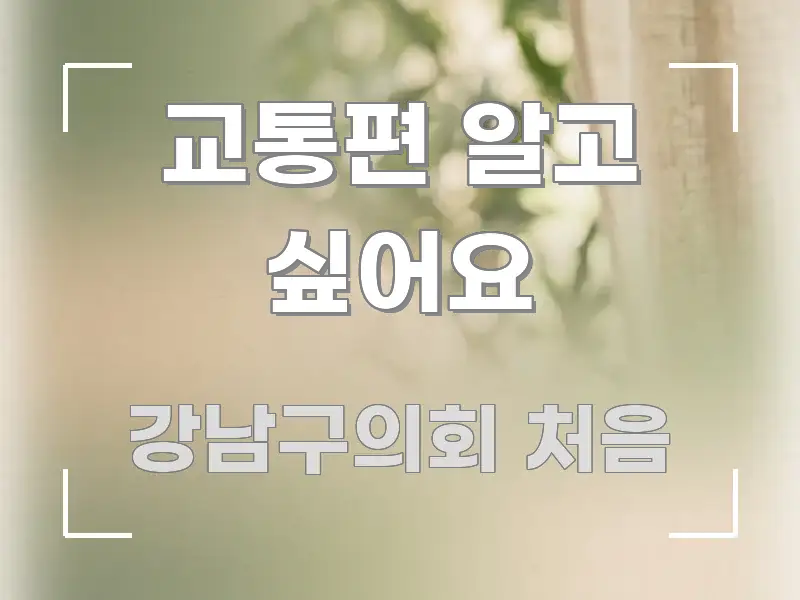 교통편 알고 싶어요 효율적으로 구성된 블로그용 카드뉴스 썸네일