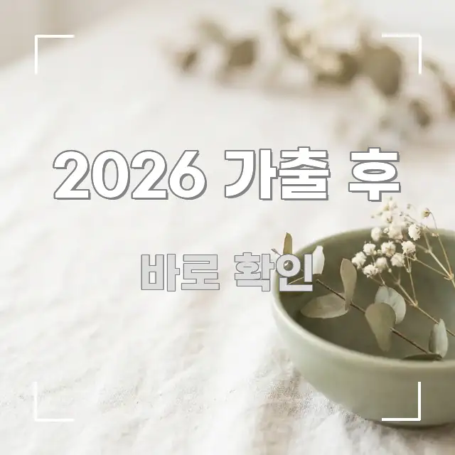 2026 가출 후 실생활에 도움되는 깔끔한 인포그래픽 표지 - 글 흐름을 돕는 시각 자료