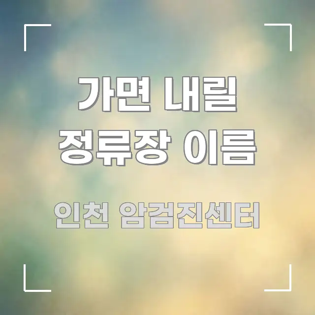 가면 내릴 정류장 이름 중요 내용만 뽑은 카드뉴스 스타일 이미지 - 활용 예시 이미지