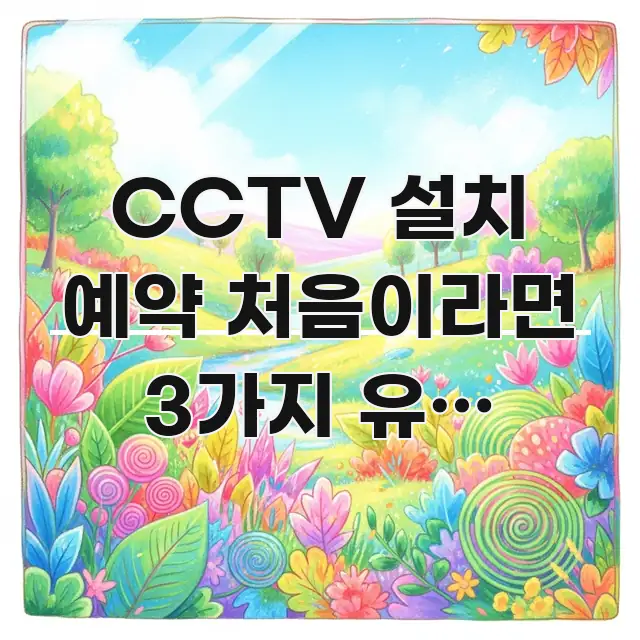 CCTV 설치 예약 처음이라면 3가지 유형 비교로 한눈에 들어오는 콘텐츠 요약 표지 이미지 - 본문 내용과 연관된 이미지