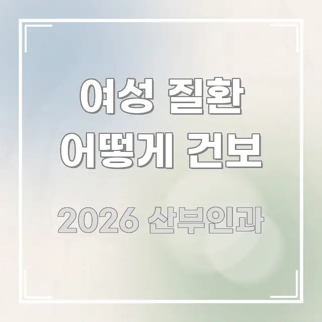 여성 질환 어떻게 건보 핵심 요약 여성 질환 어떻게 건보 구조적으로 정리된 글 소개 썸네일 이미지