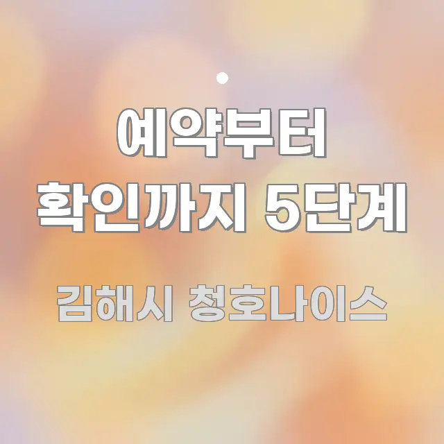예약부터 확인까지 5단계 간결하고 명료한 모던 카드뉴스 디자인 - 활용 예시 이미지