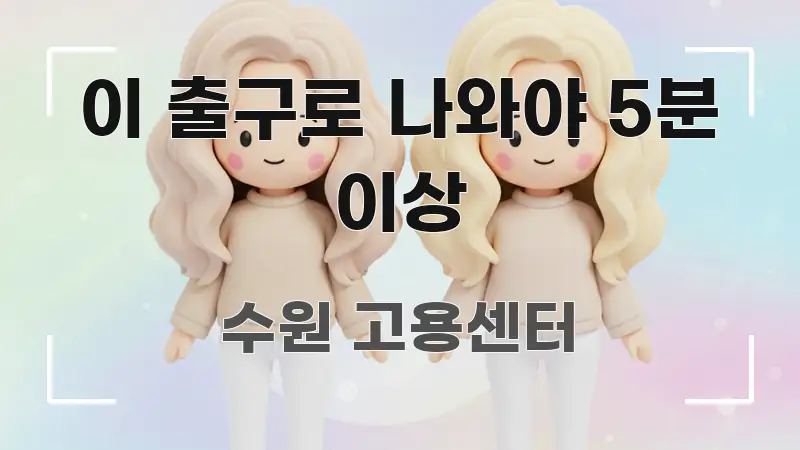 이 출구로 나와야 5분 이상 신뢰할 수 있는 정보를 담은 정보 카드 디자인 이미지