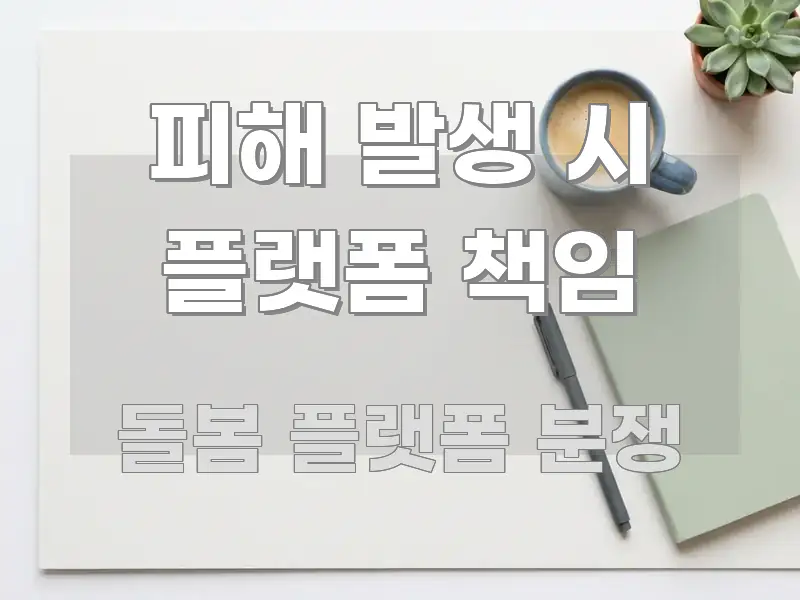 피해 발생 시 플랫폼 책임 스마트하게 정리된 콘텐츠 요약 표지 이미지