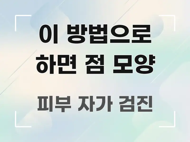 이 방법으로 하면 점 모양 꼭 알아야 할 정보를 담은 정보 요약 포스터 - 내용 요약을 위한 이미지