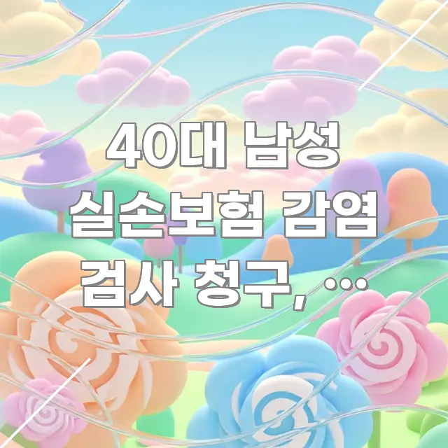 40대 남성 실손보험 감염 검사 청구, 연 120만 원 핵심 정보 중심의 포스트 대표 비주얼 이미지 - 참고용 이미지