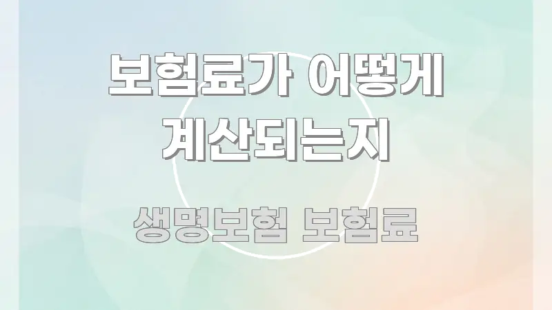 보험료가 어떻게 계산되는지 주요 포인트를 요약한 핵심 정보 비주얼