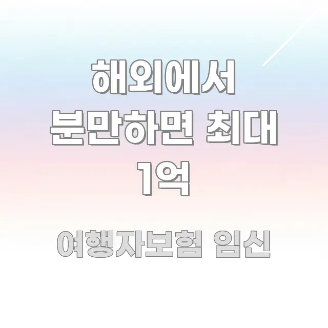 해외에서 분만하면 최대 1억 핵심 정보 중심의 카드뉴스 스타일 이미지 - 활용 예시 이미지