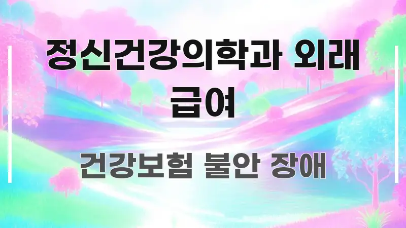 정신건강의학과 외래 급여 전문가가 선별한 타이포그래피 블로그 표지