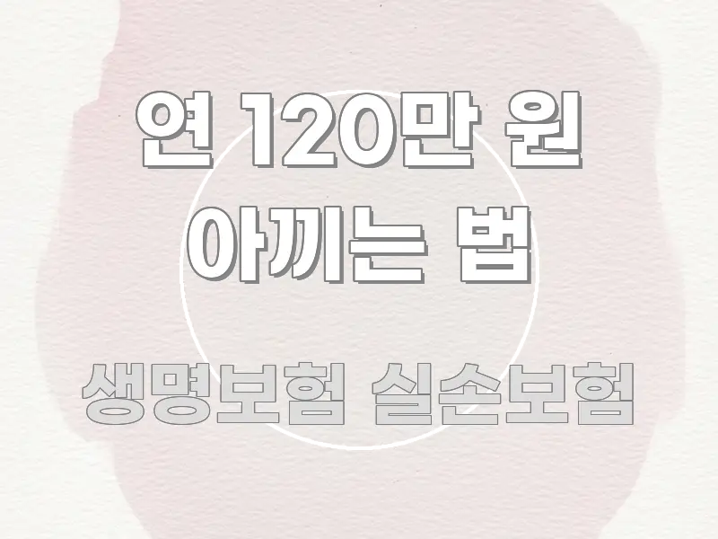 연 120만 원 아끼는 법 깔끔하게 정리된 정보 전달형 표지 이미지 - 본문 내용과 연관된 이미지