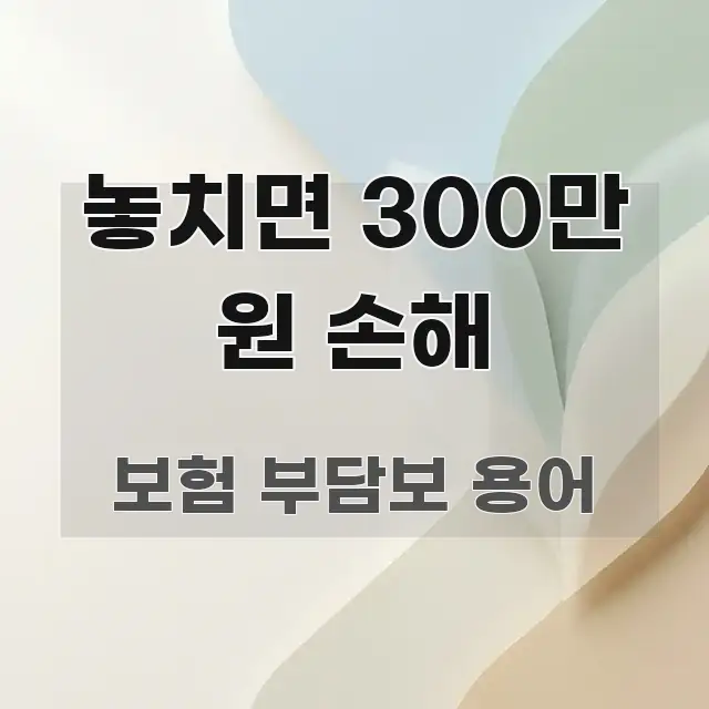 놓치면 300만 원 손해 핵심 정보를 압축한 포스트 대표 비주얼 이미지